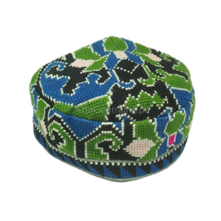 Męska damska czapka krymka z haftem krzyżykowym (58cm)