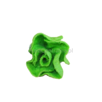 Damska broszka filcowa kwiat Zielony