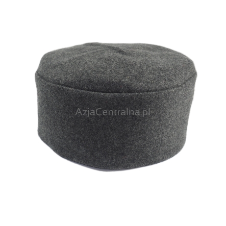 Męska czapka krymka wełniana jasno szary popiel