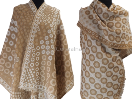 Damski szal wełniany z wełny merynosów