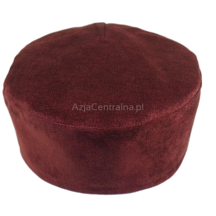 Krymka czapka męska mycka brąz klasyczna bordowa