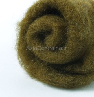 Wełna zgrzebna do filcowania w błamie ZGNIŁA ZIELEŃ #509