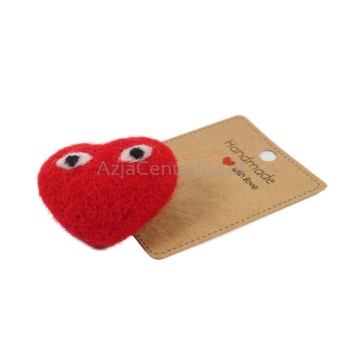 Broszka filcowa serduszko serce
