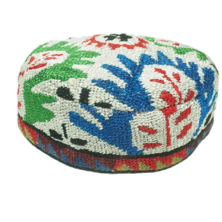 Męska damska czapka krymka z haftem krzyżykowym (58cm)