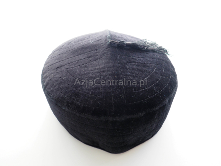 Męska czapka czarna krymka tubeteika 55cm