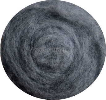 Wełna merynosów w błamie Melanż szaro-grafitowy #104