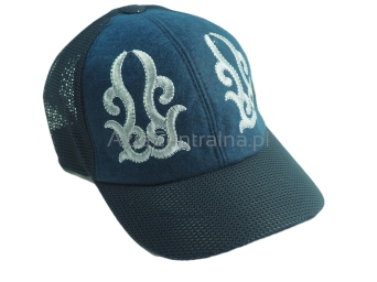 Letnia męska czapka filcowa bejsbolówka z daszkiem Granatowa