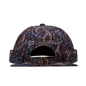 Dokerka etniczna sztruksowe Paisley Granatowa