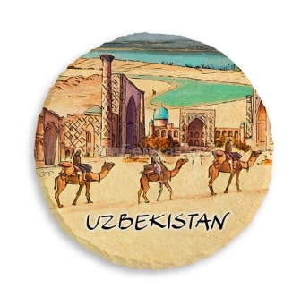 Magnes Uzbekistan Samarkanda Registan okrągły