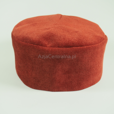 Krymka czapka męska mycka brązowa pomarańczowa