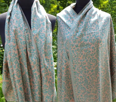 Damski elegancki wieczorowy szal Praisley