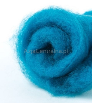 Wełna zgrzebna do filcowania w błamie TURKUS #501