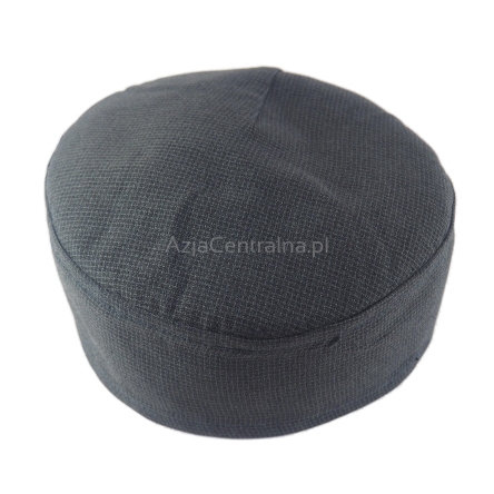 Krymka mycka czapka męska szara w drobne kratki