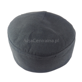 Krymka mycka czapka męska szara w drobne kratki