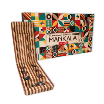 MANKALA De Luxe najstarsza gra logiczno-strategiczna Świata dla dzieci i dorosłych