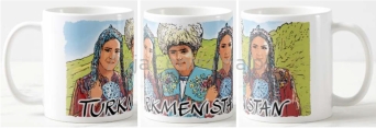 Kubek ceramiczny Turkmenistan