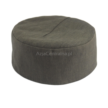 Krymka męska czapka lniana khaki