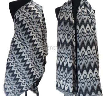 Damski męski szal z wełny merynosów