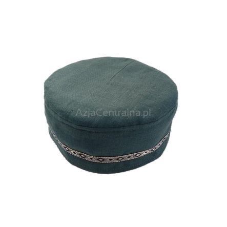 Krymka męska czapka lniana z podzsewką