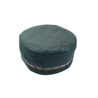 Krymka męska czapka lniana z podzsewką