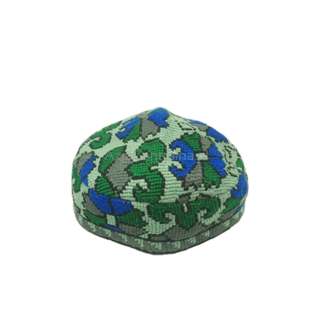 Damska męska czapka krymka z haftem krzyżykowym (55cm)