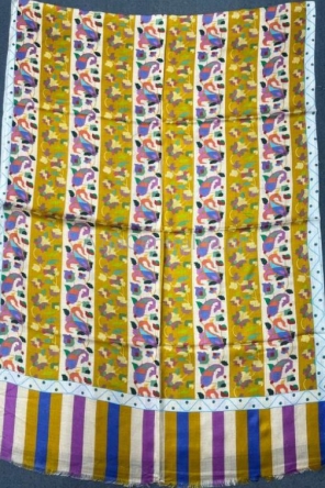 Damski szal wielokolorowy przewiewny na lato