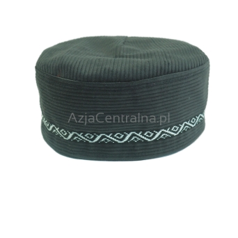 Krymka czapka męska mycka sztruksowa Szara (59cm)