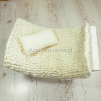 Zestaw do sesji fotograficznej noworodkowej Biały Ecru