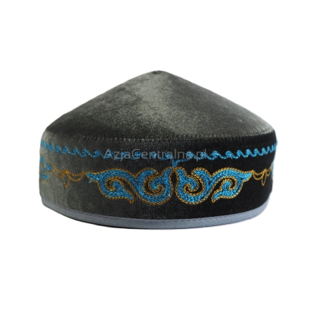 Męska czapka kazachska krymka haftowana (58,59cm)