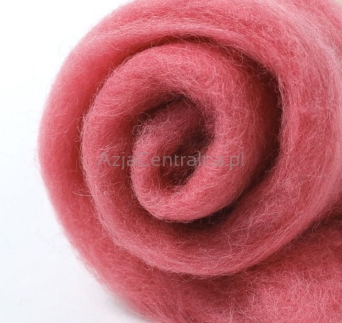 Wełna zgrzebna do filcowania BRZOSKWINIA #404