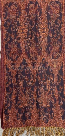 Damski męski szal z wełny merynosów dwustronny