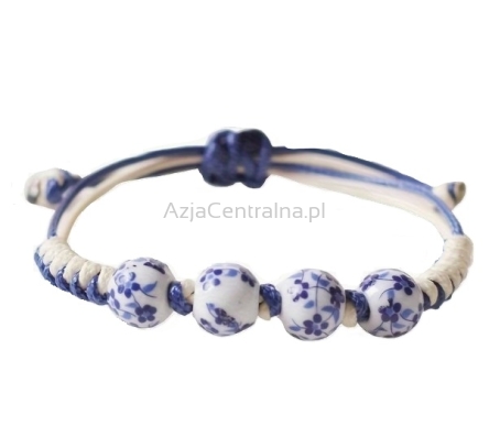 Ceramiczna bransoletka z koralikami