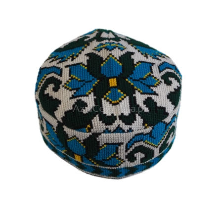 Męska damska czapka etniczna krymka haftowana (56cm)