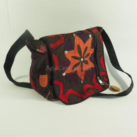 Damska torba z jedwabnymi wzorami Suzani w stylu ethno