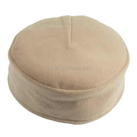 Męska czapka krymka wełniana beżowa