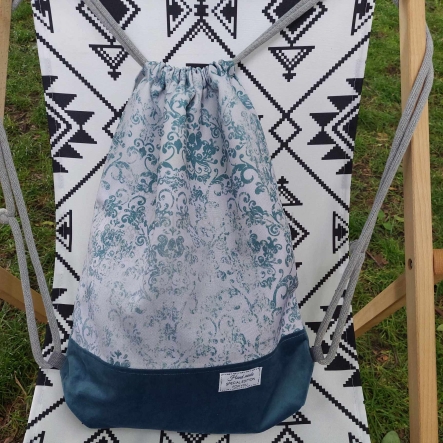 Etno plecak worek w etniczny print wintażowy