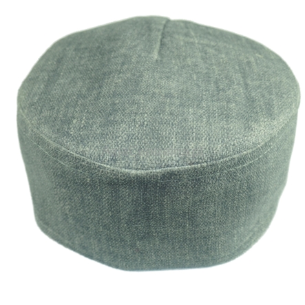 Krymka czapka męska aksamit jasny szary