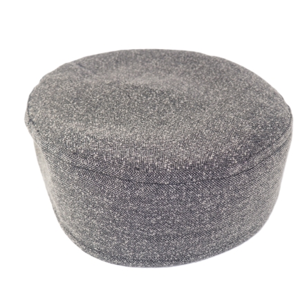 Krymka mycka męska czapka lekka melanż szaroczarny