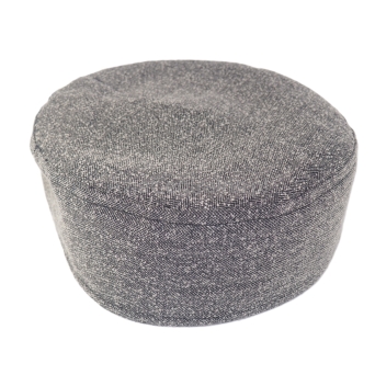 Krymka mycka męska czapka lekka melanż szaroczarny