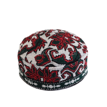 Męska czapka etniczna krymka haftowana (57cm)