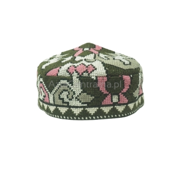Męska czapka etniczna krymka haftowana (57cm)
