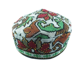 Męska damska czapka krymka z haftem krzyżykowym (59cm)