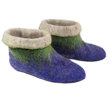 Bajkowe wełniane paputki dla dziecka Elfa. Rozmiar 29-30.