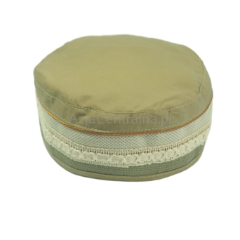 Męska czapka krymka bawełniana ciemnobeżowa