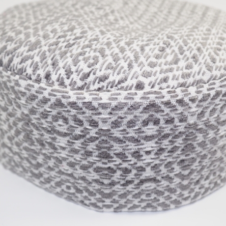 Męska krymka mycka biało-szara we wzory azteckie