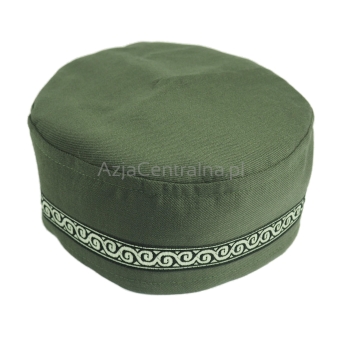 Krymka klasyczna mycka męska czapka zielona khaki
