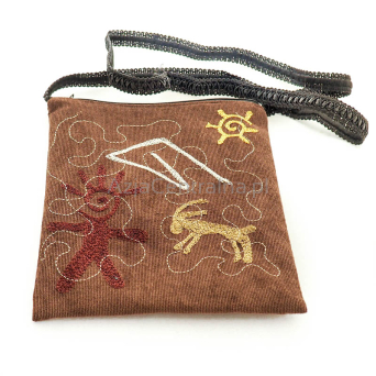 Torba sztruksowa ze wzorami starodawnych petroglifów